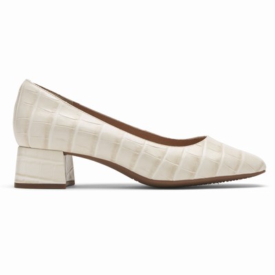 Salto Alto Rockport Total Motion Esma Mulher Branco PT-86031